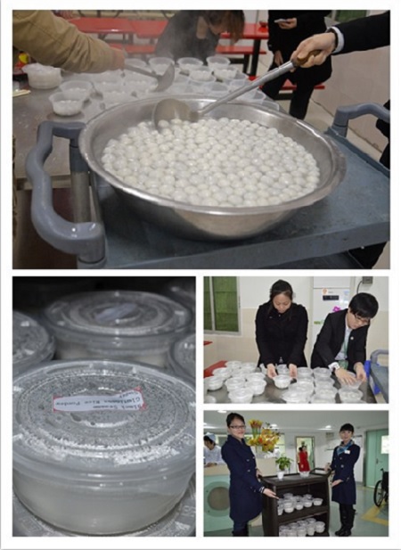 广州现代医院祈福送汤圆 让外籍住院病人温馨过元宵节