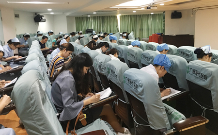 广州现代医院组织全院“护理三基”理论考试